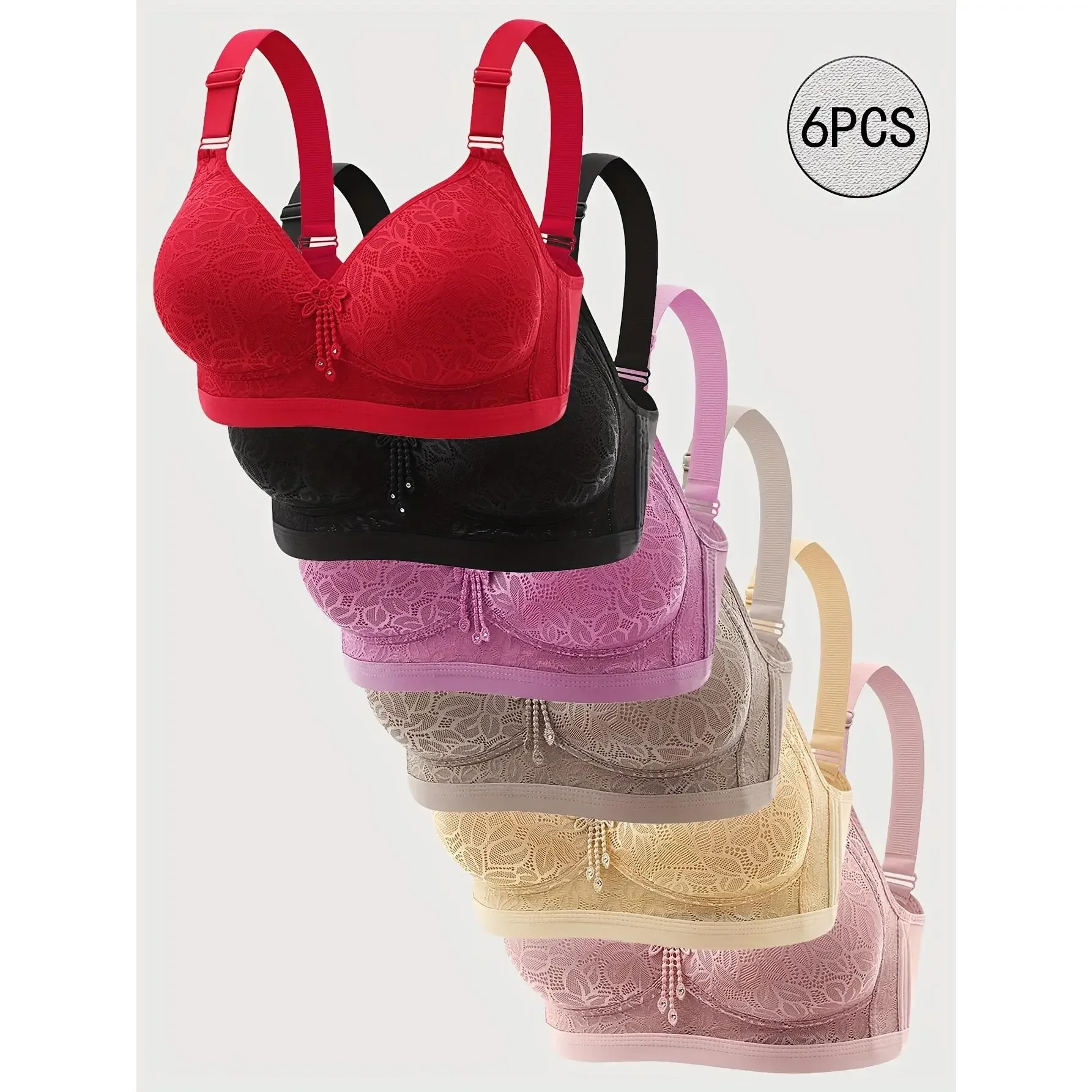 T Shirt Bra Seamless - 6 шт. бесшовных бюстгальтеров EssElegance с