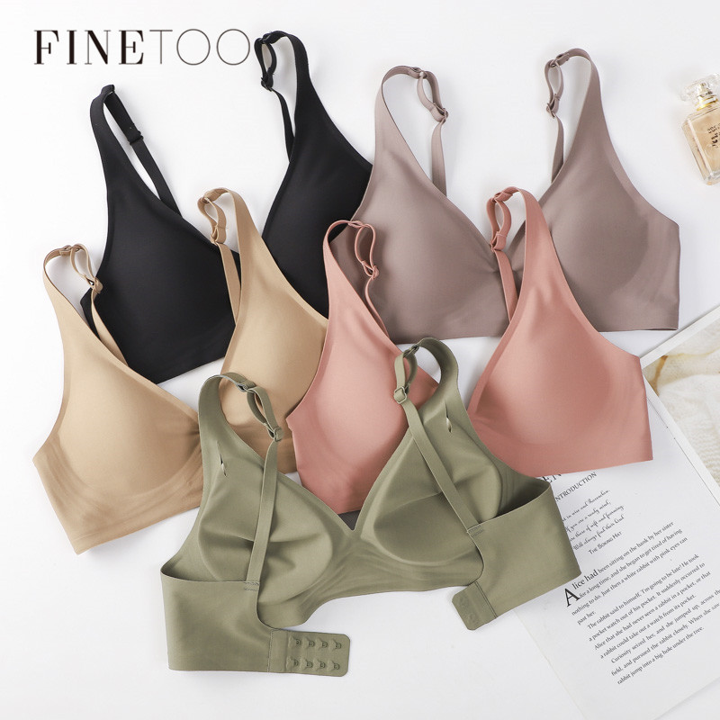 Mastectomy Bra Pocket - FINETOO мягкий беспроводной бюстгальтер женский глубокий
