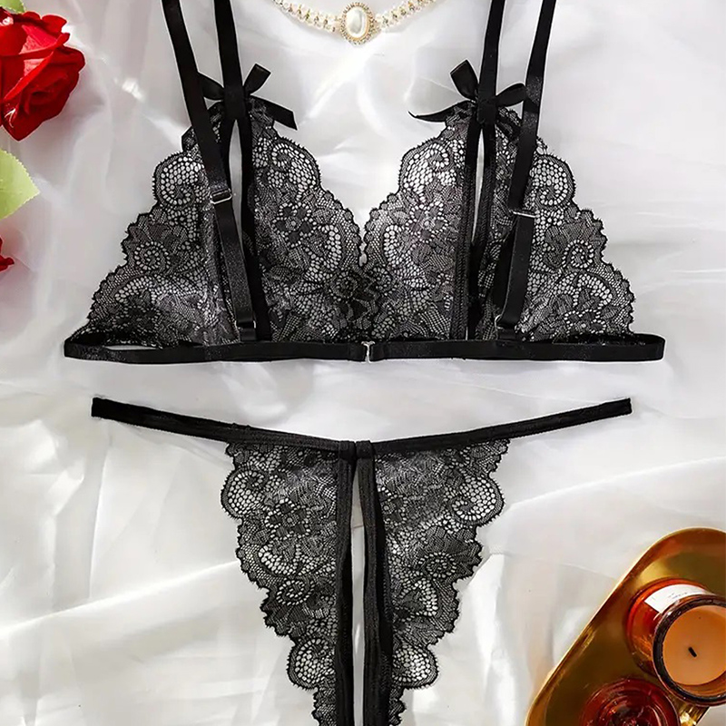 Черное горячее сексуальное жен – обзор и цена Sheer Bra Lace